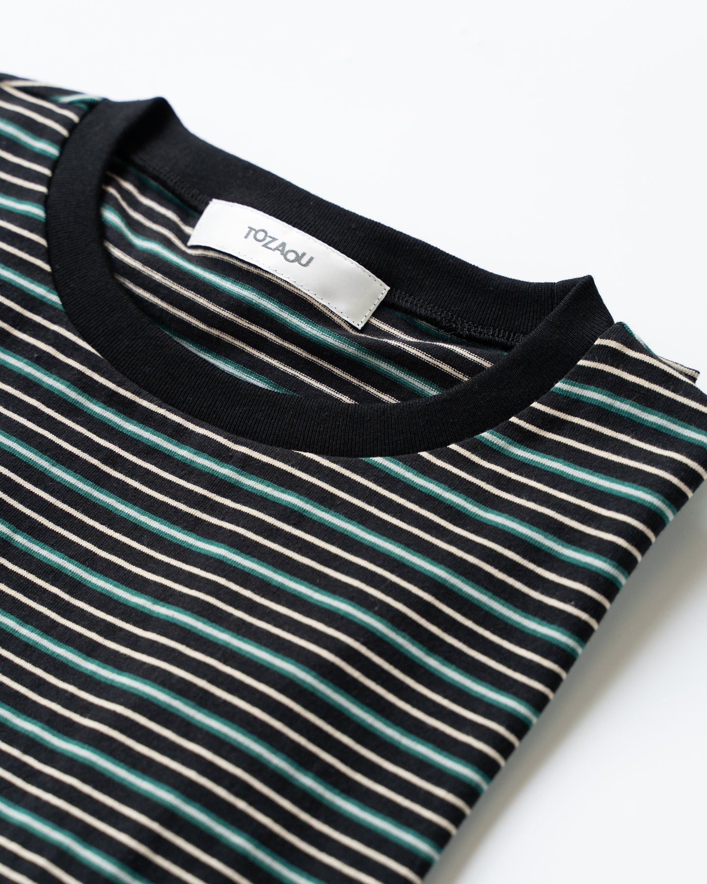 SERVICE BORDER TEE - BLACK