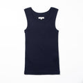 COTTON SQUARE TANK TOP - NAVY