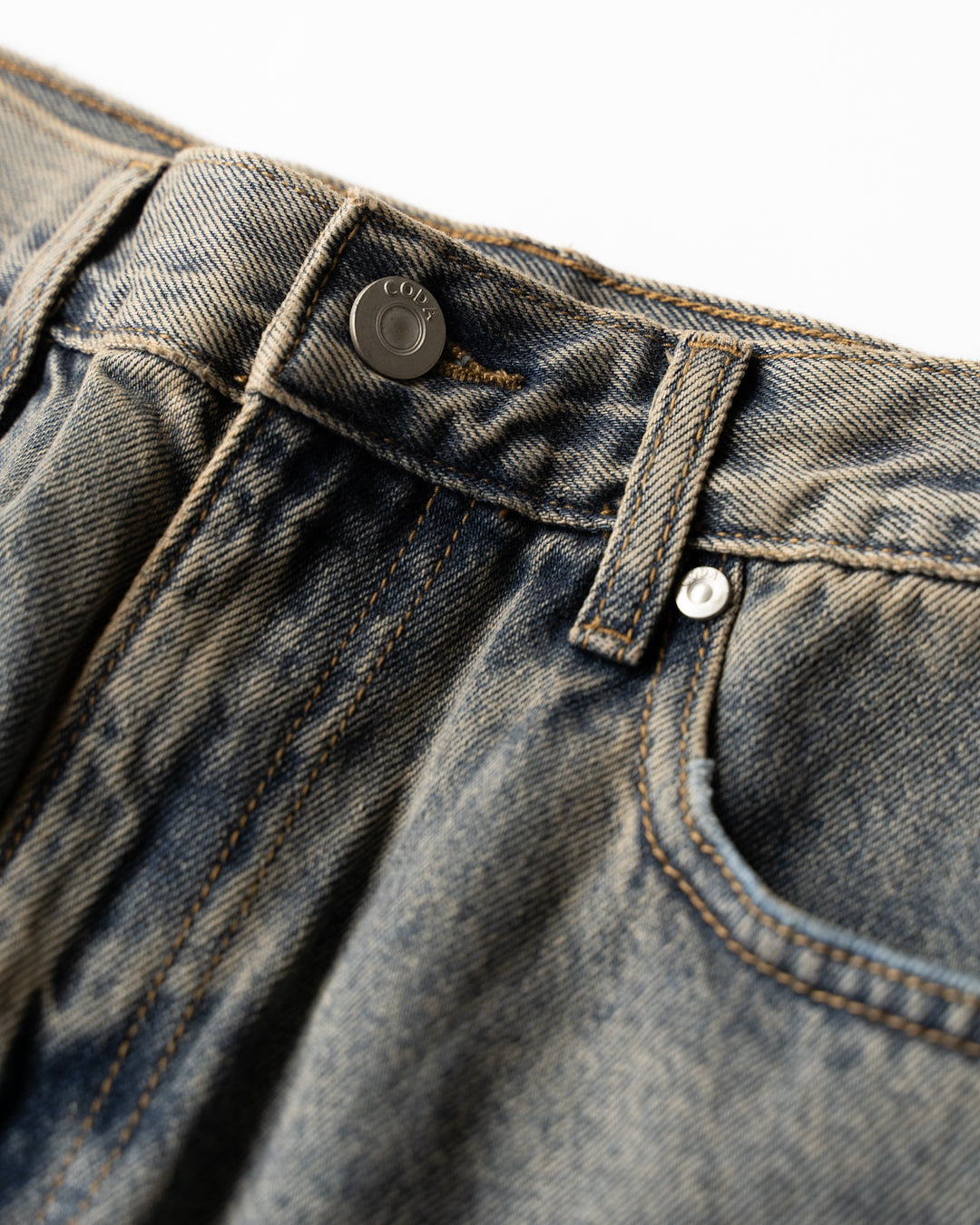 GREY ACID WASH EXTENDED CUT LUFT JEANS - GREY ACID WASH