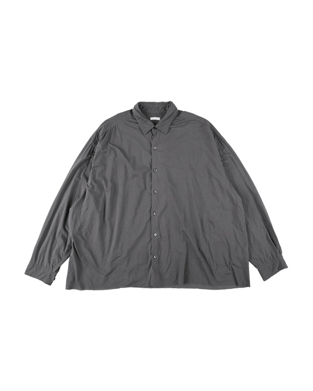 46G ARTISAN STRIPE SHIRT - CHARCOAL BLACK DYE