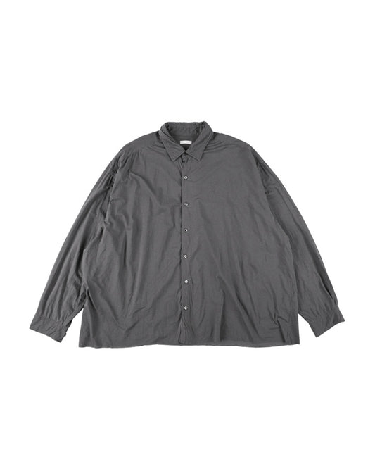 46G ARTISAN STRIPE SHIRT - CHARCOAL BLACK DYE