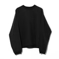 28G CUPRO RAGLAN PULLOVER - BLACK