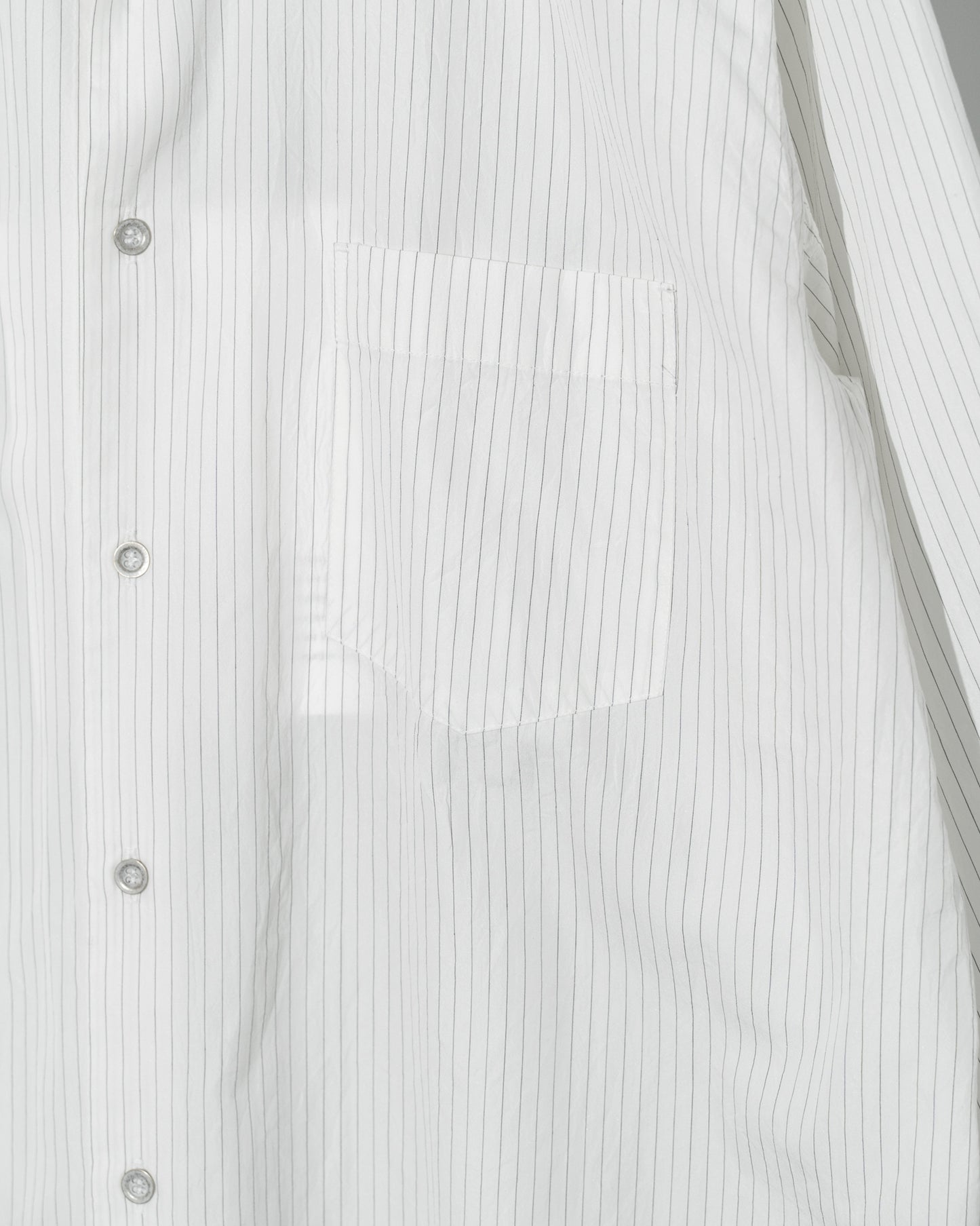 L/S SHIRT / SILK COTTON STRIPE