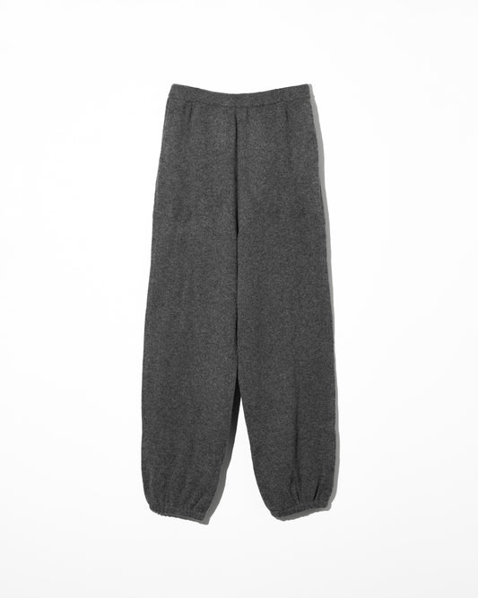 KNIT SWEAT PANTS - CHARCOAL