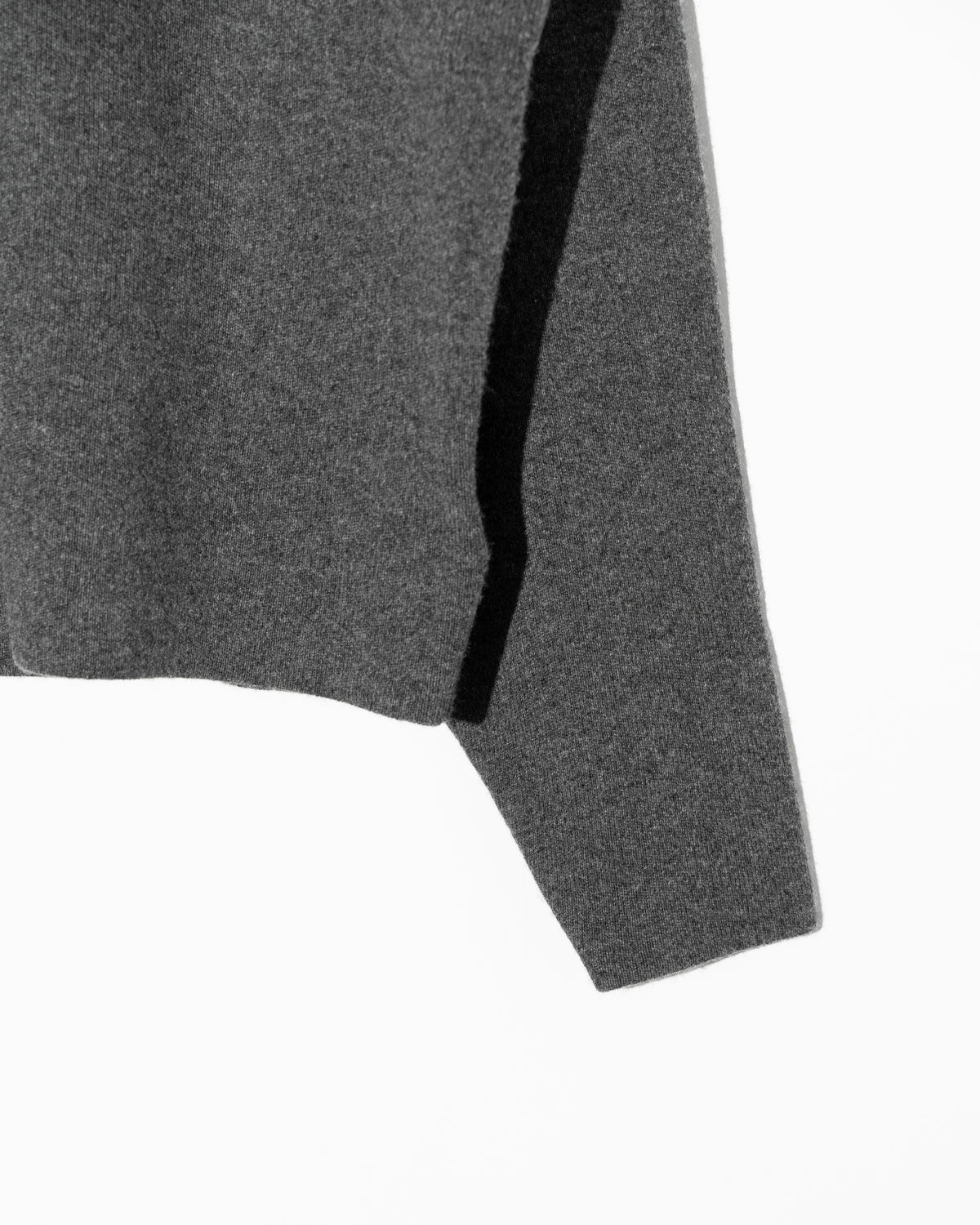 WOOL CASHMERE V NECK PO - T.GRAY