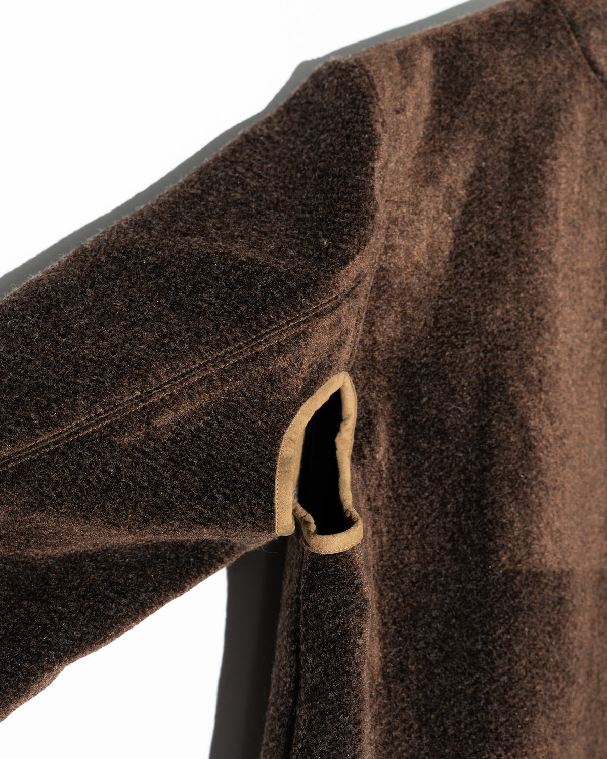 REVERSIBLE JK / NEEDLE WOOL - BROWN