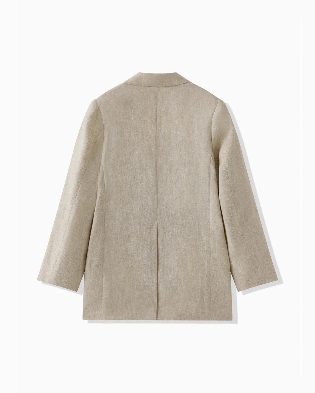 RAYON LINEN LAME JACKET - BEIGE