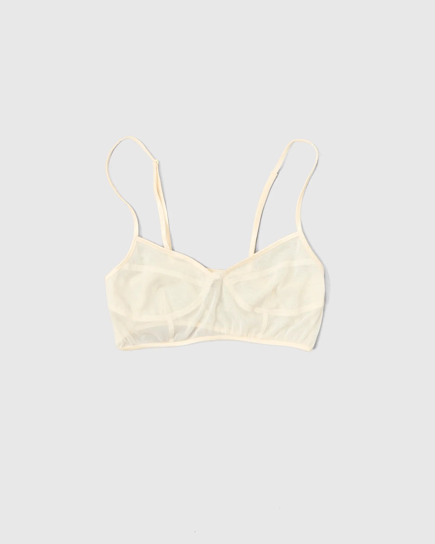 POWER NET TULLE BRA - IVORY