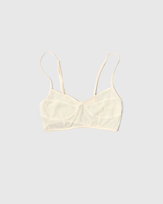 POWER NET TULLE BRA - IVORY