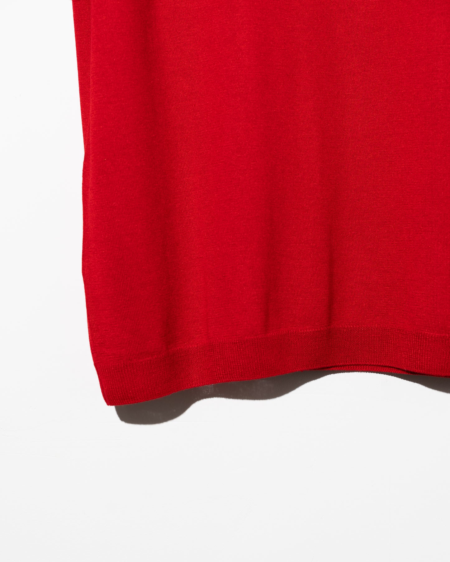SILK CASHMERE S/S KNIT - RED