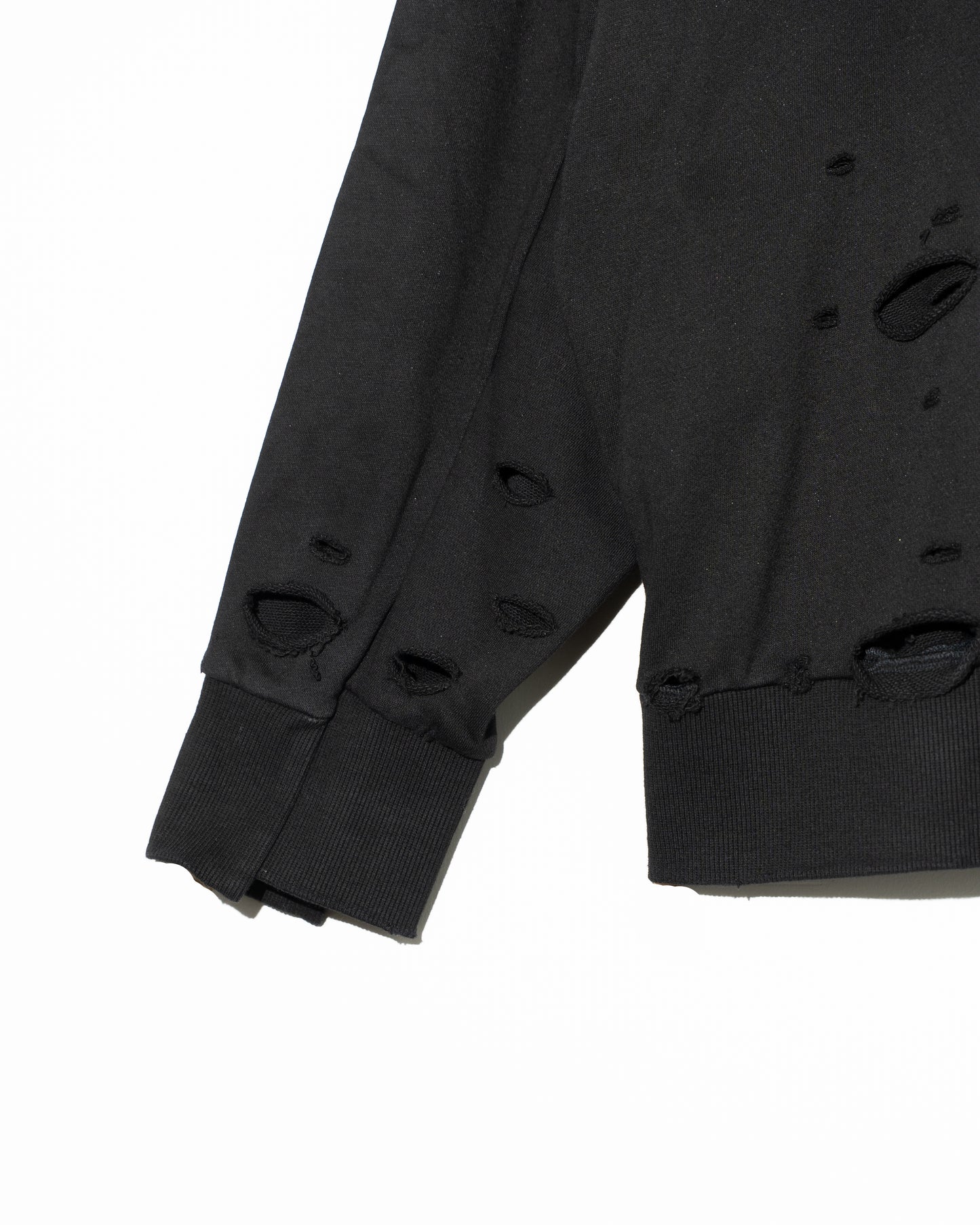 AGING DESTROYED SWEATSHIRT - MELANGE GRAY
