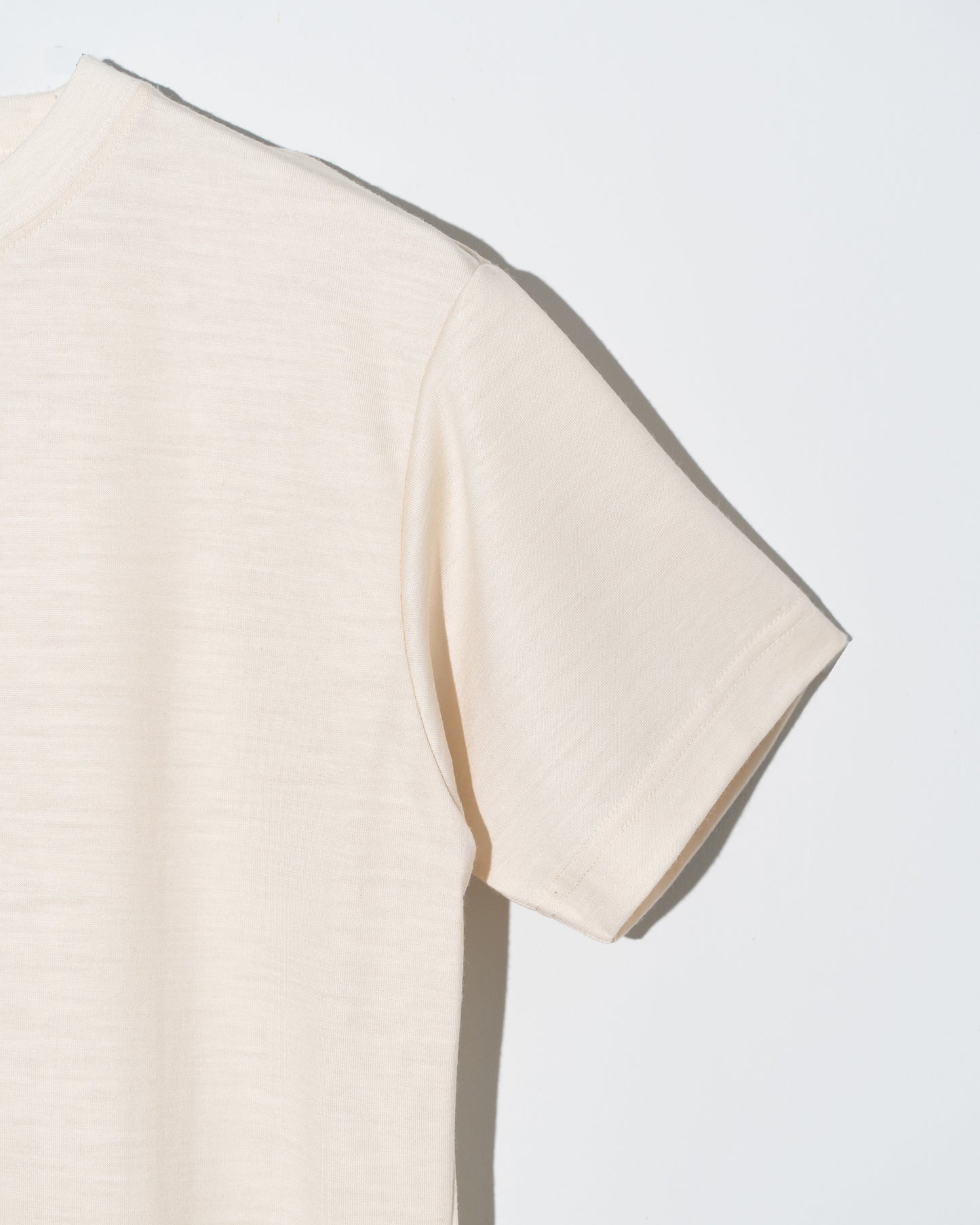 WOOL S/S T-SHIRT - IVORY