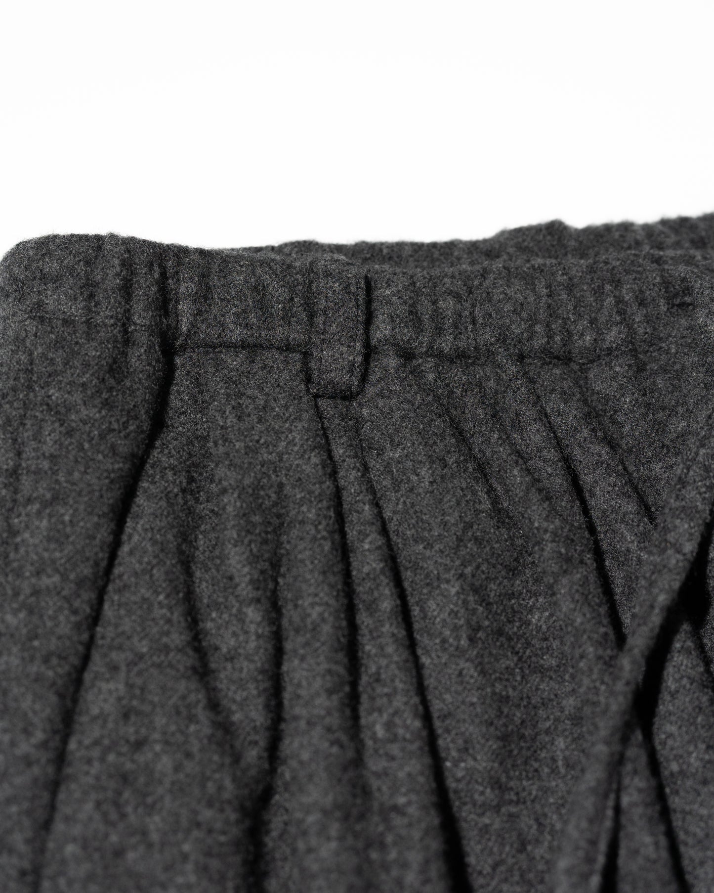 CASHMERE WIDE PANTS - CHARCOAL GRAY