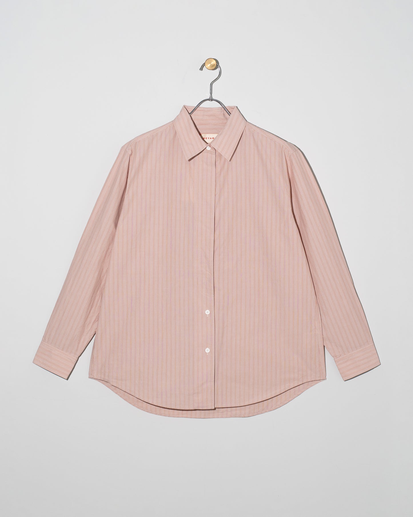 STRIPE BOW-TIE BLOUSE - RED