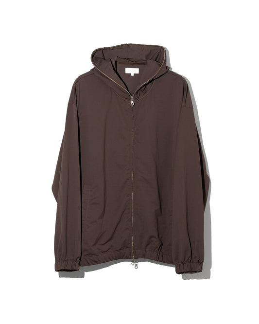 36G NYLON HOODIE - BROWN DYE