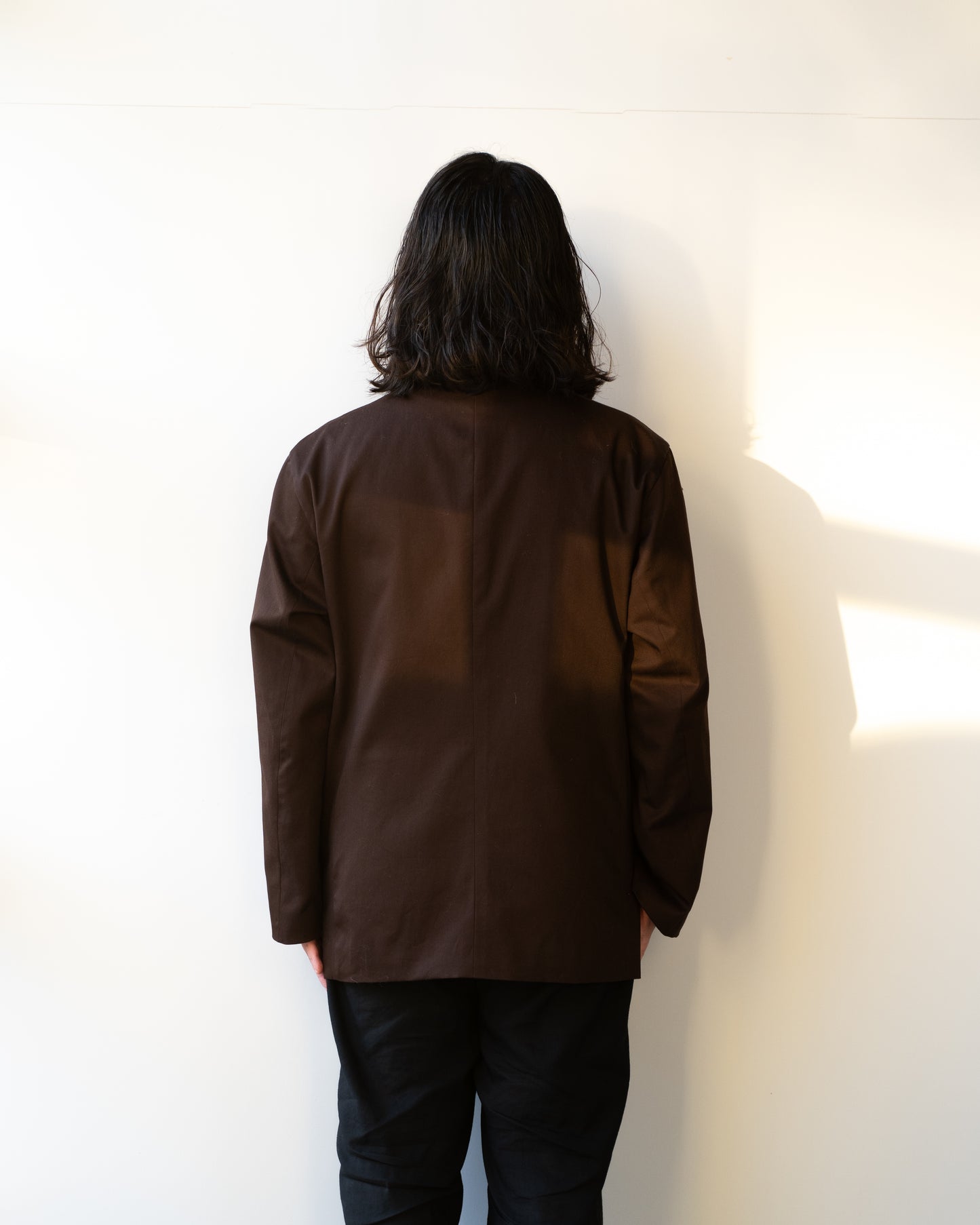 COTTON SHIRT JACKET - BROWN