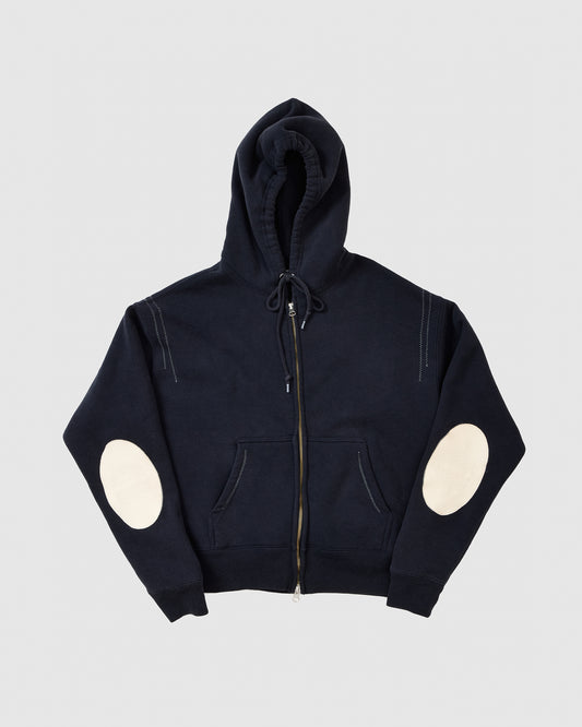 FADE SWEAT ZIP HOODIE - NAVY