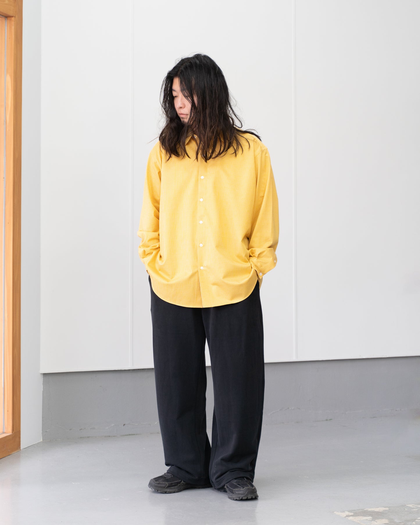 36G ATMOSPHERE CHECK SHIRT - YELLOW