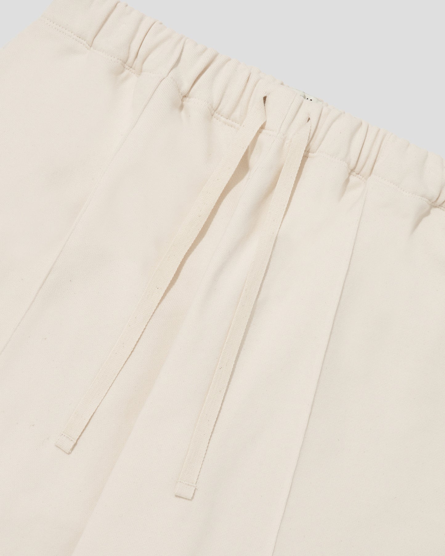 PINTUCK JERSEY WIDE PANTS - COSMIC LATTE
