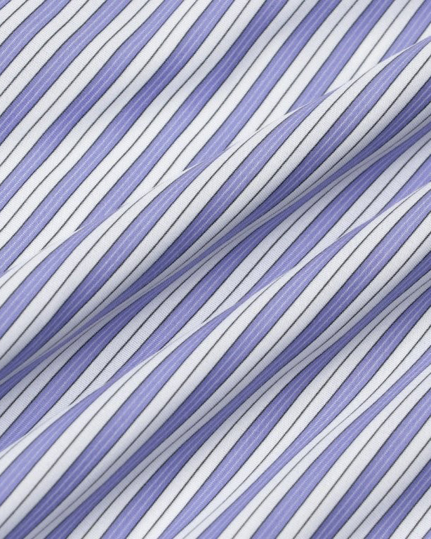 46G STRIPE ETHER SHIRT - SAX BLACK