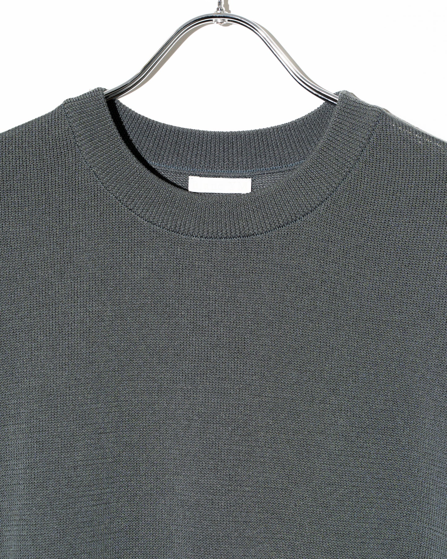WIDE KNIT T-SHIRT - GRAY