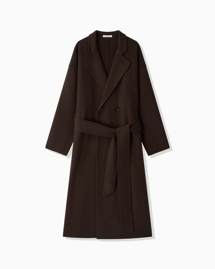 WOOL RIVER COAT - BROWN