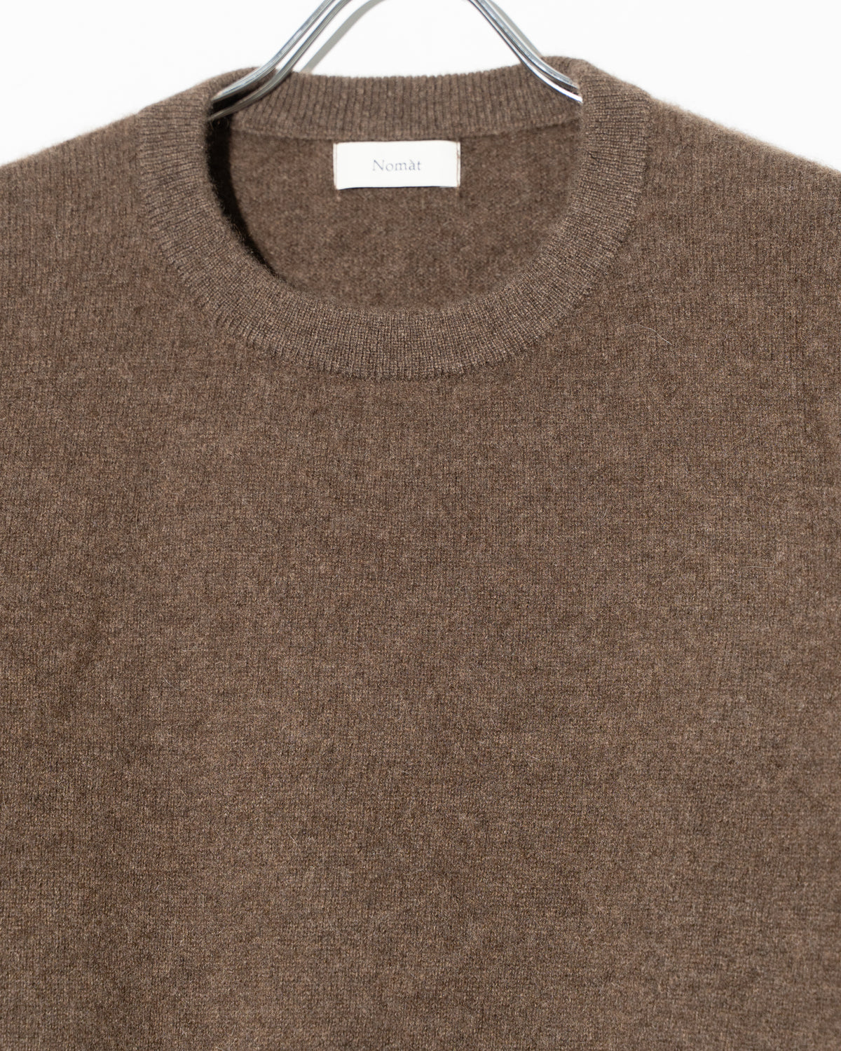 YAK CREW NECK SWEATER - BROWN