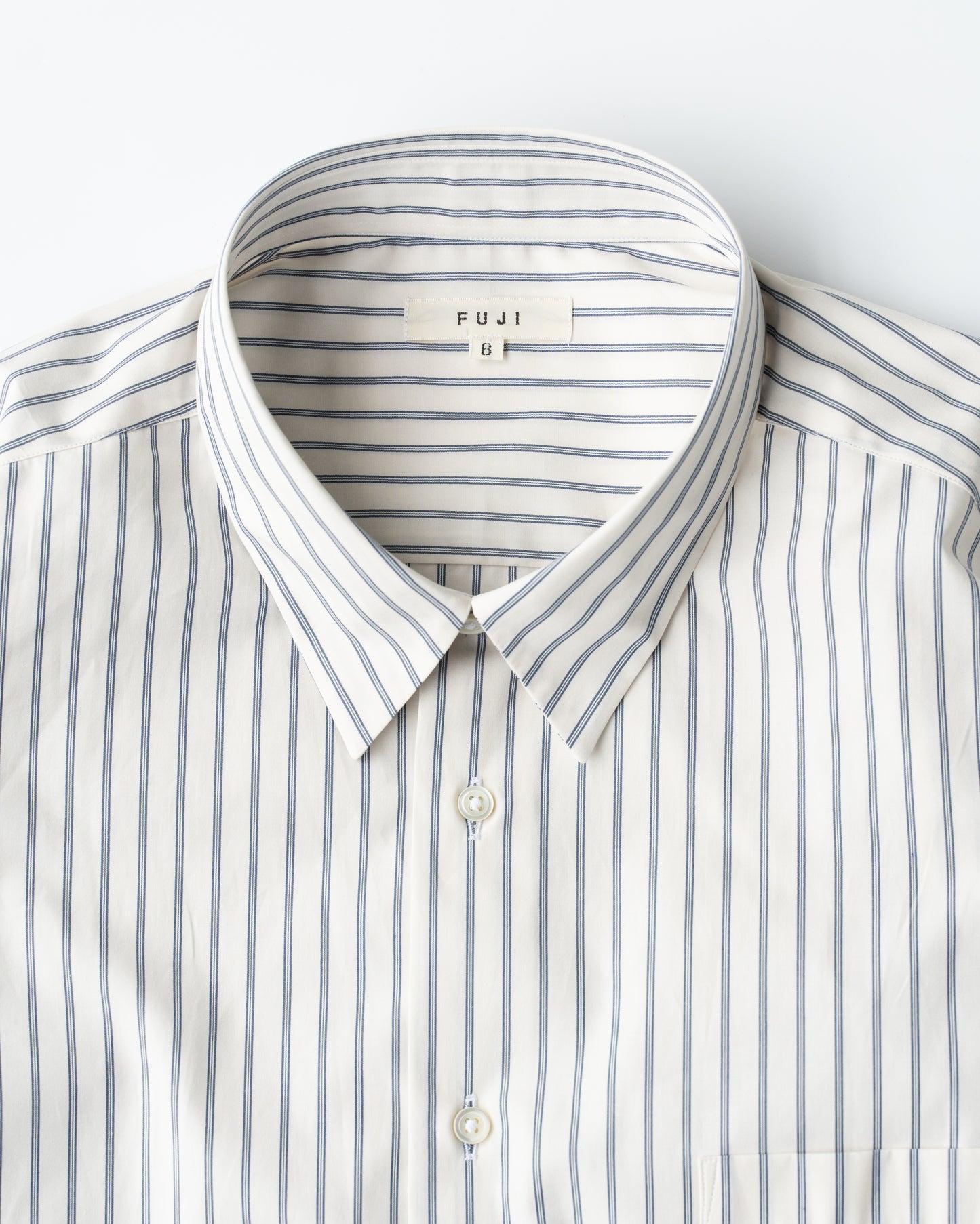 CLASSIC COLLAR STRIPE SHIRT - BLUE STRIPE