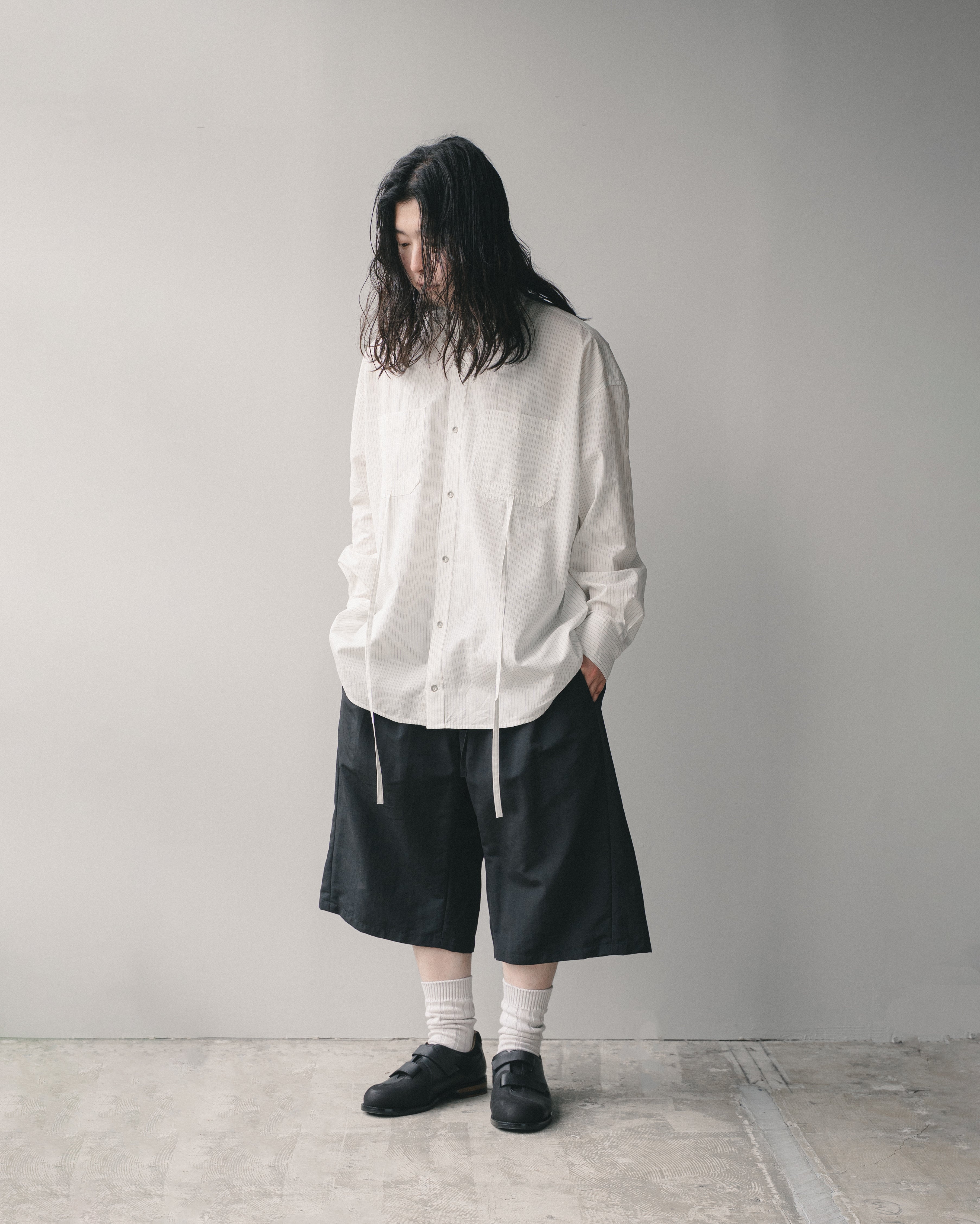 Blanc YM (ブランワイエム) NYLON BUGGY HALF PANTS BLACK | HAKU 公式通販