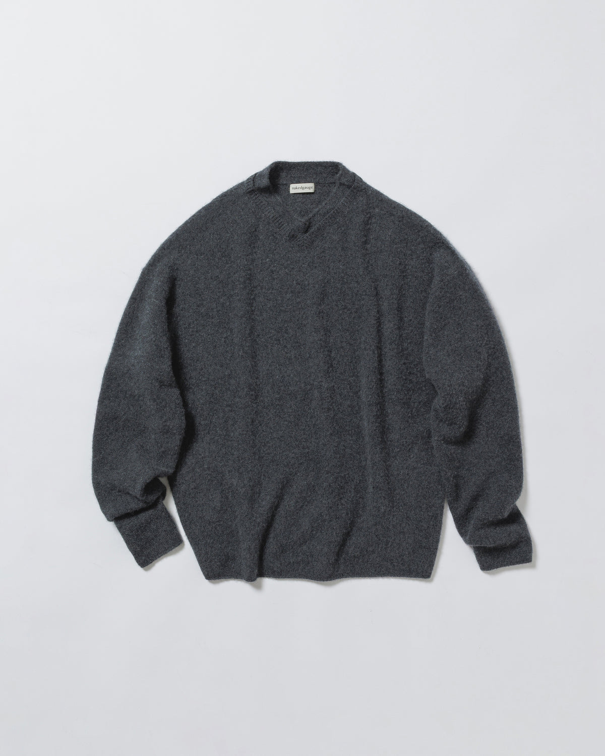 COMFORT TOUCH DOUBLE COLLAR PULLOVER - CHARCOAL GRAY