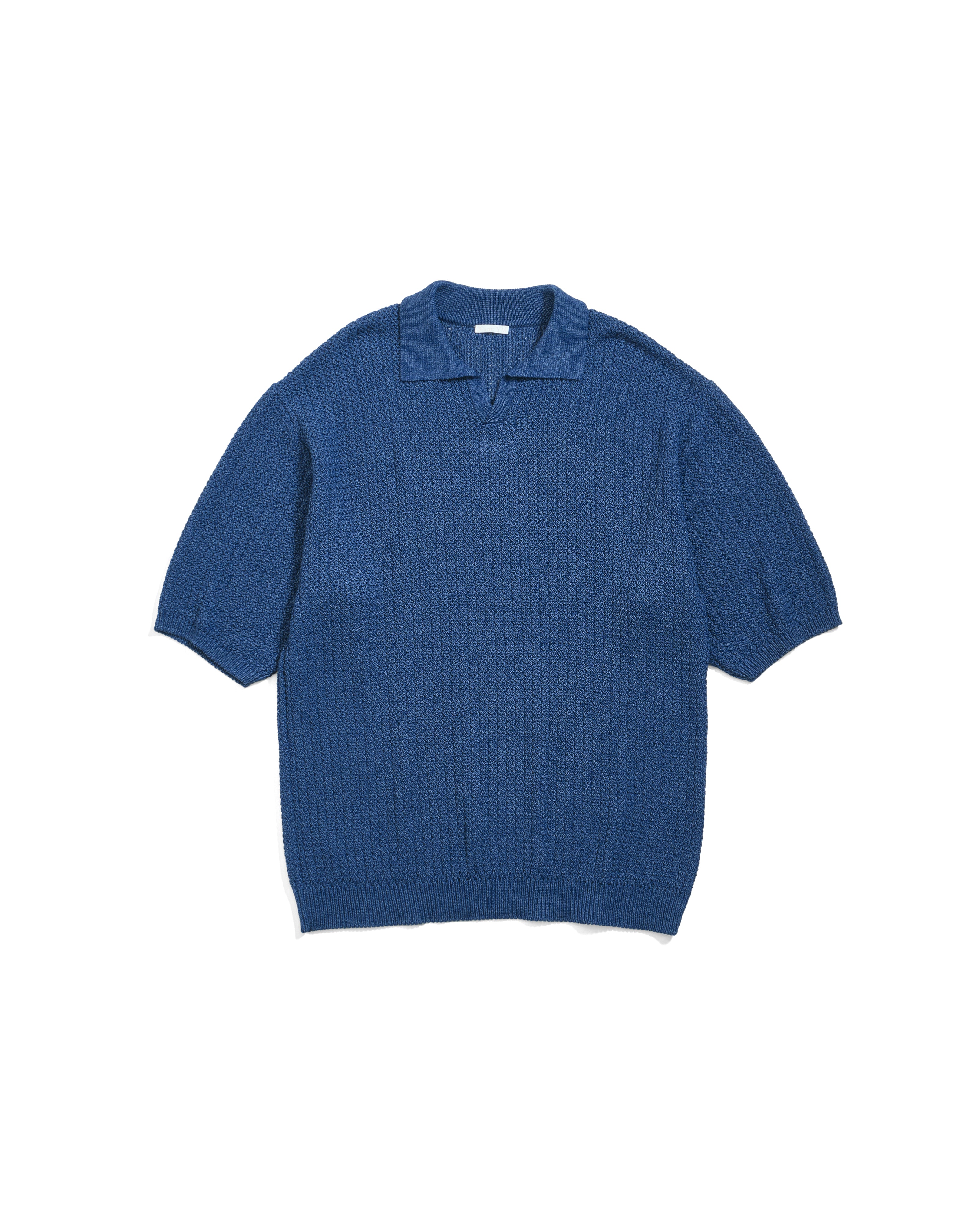 SKIPPER KNIT SHIRT - BLUE