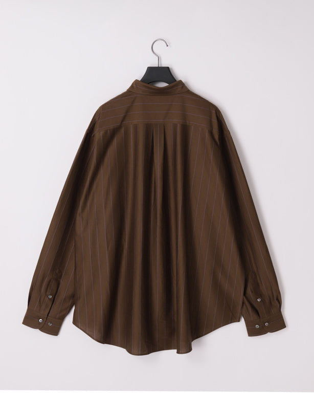 46G STRIPE ATMOSPHERE SHIRT - BROWN BLUE