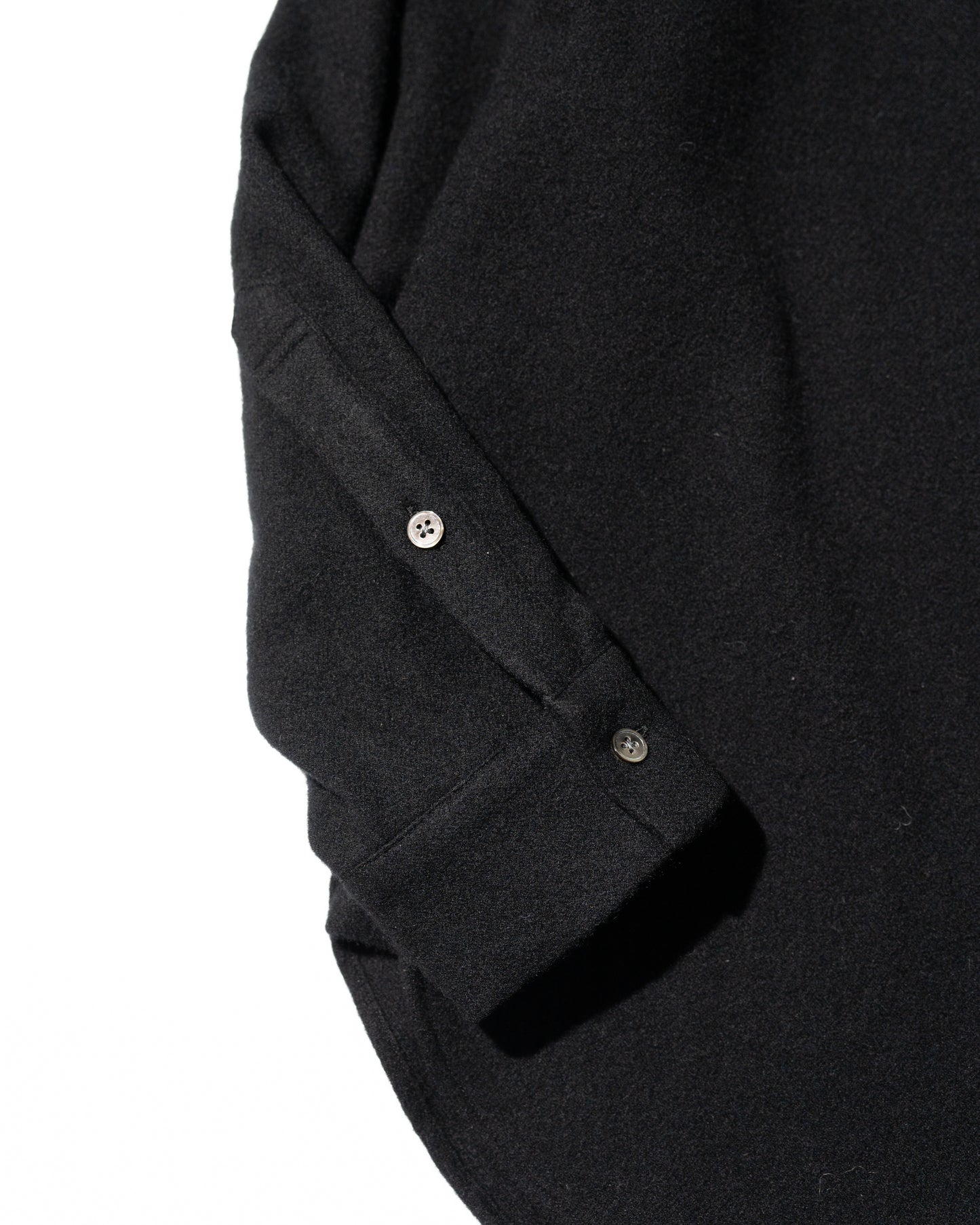 CASHMERE SHIRT JACKET - BLACK
