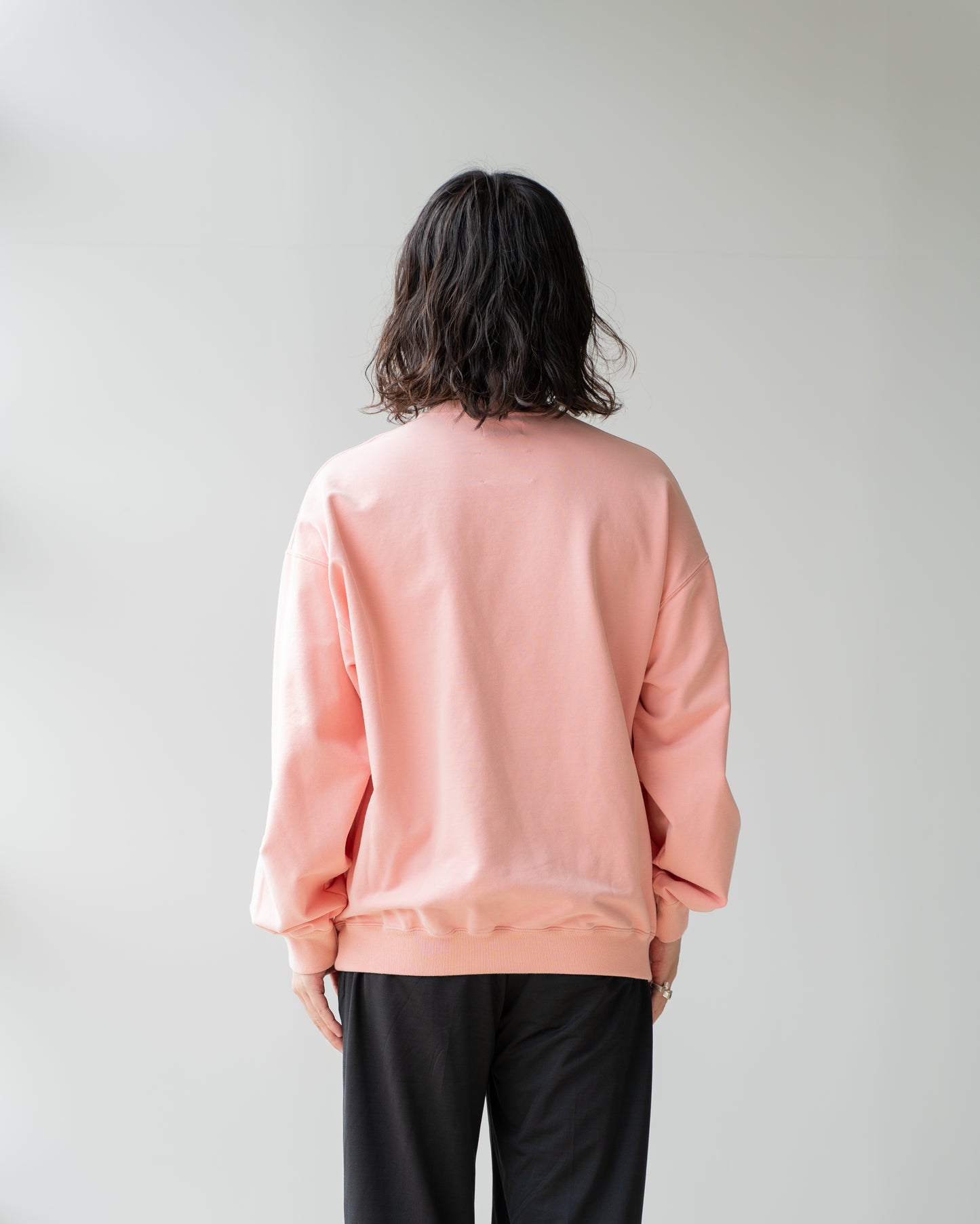 36G SUPER FINE GAUGE PULLOVER - SALMON PINK