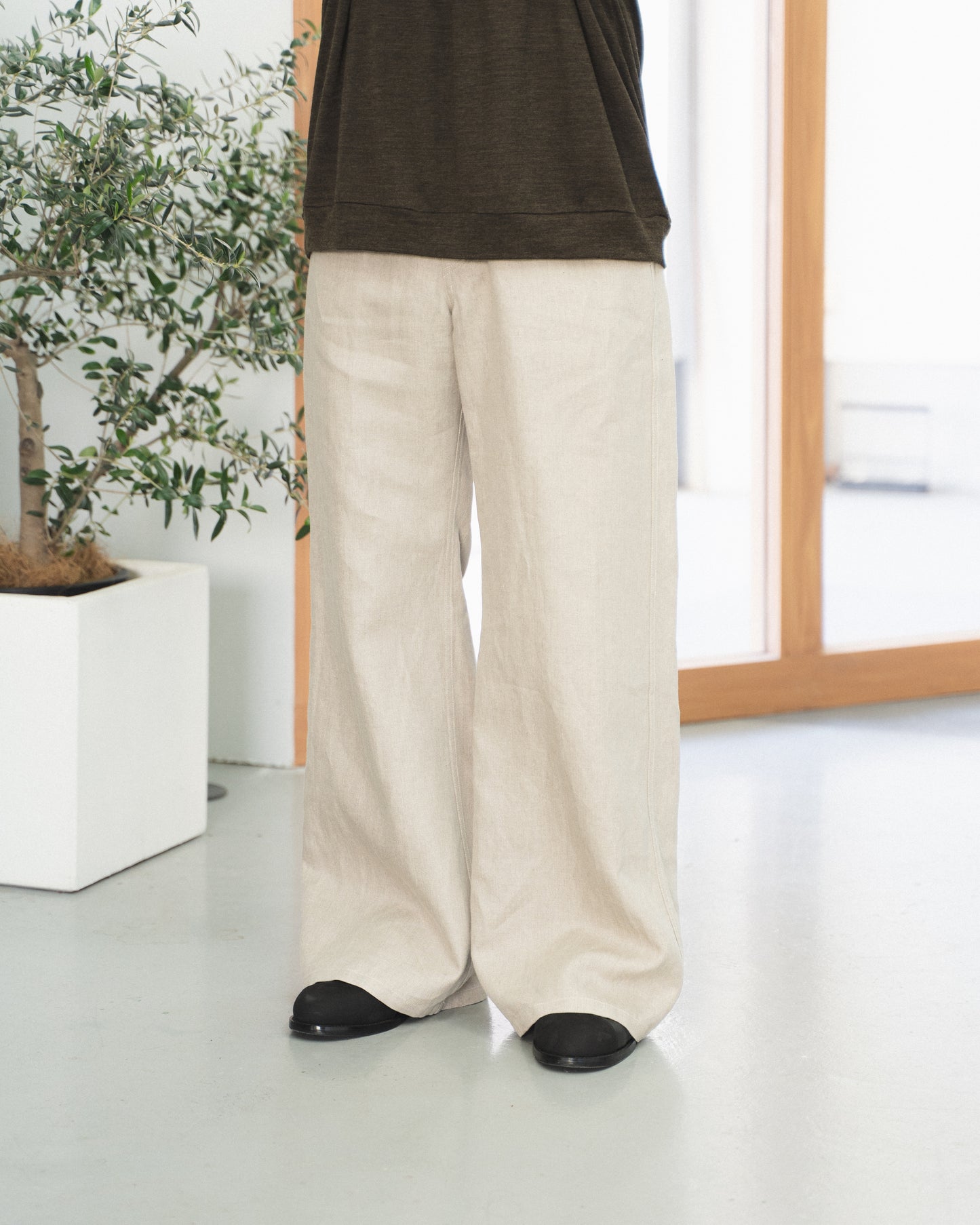 STRAIGHT PT/HERRINGBONE - ECRU