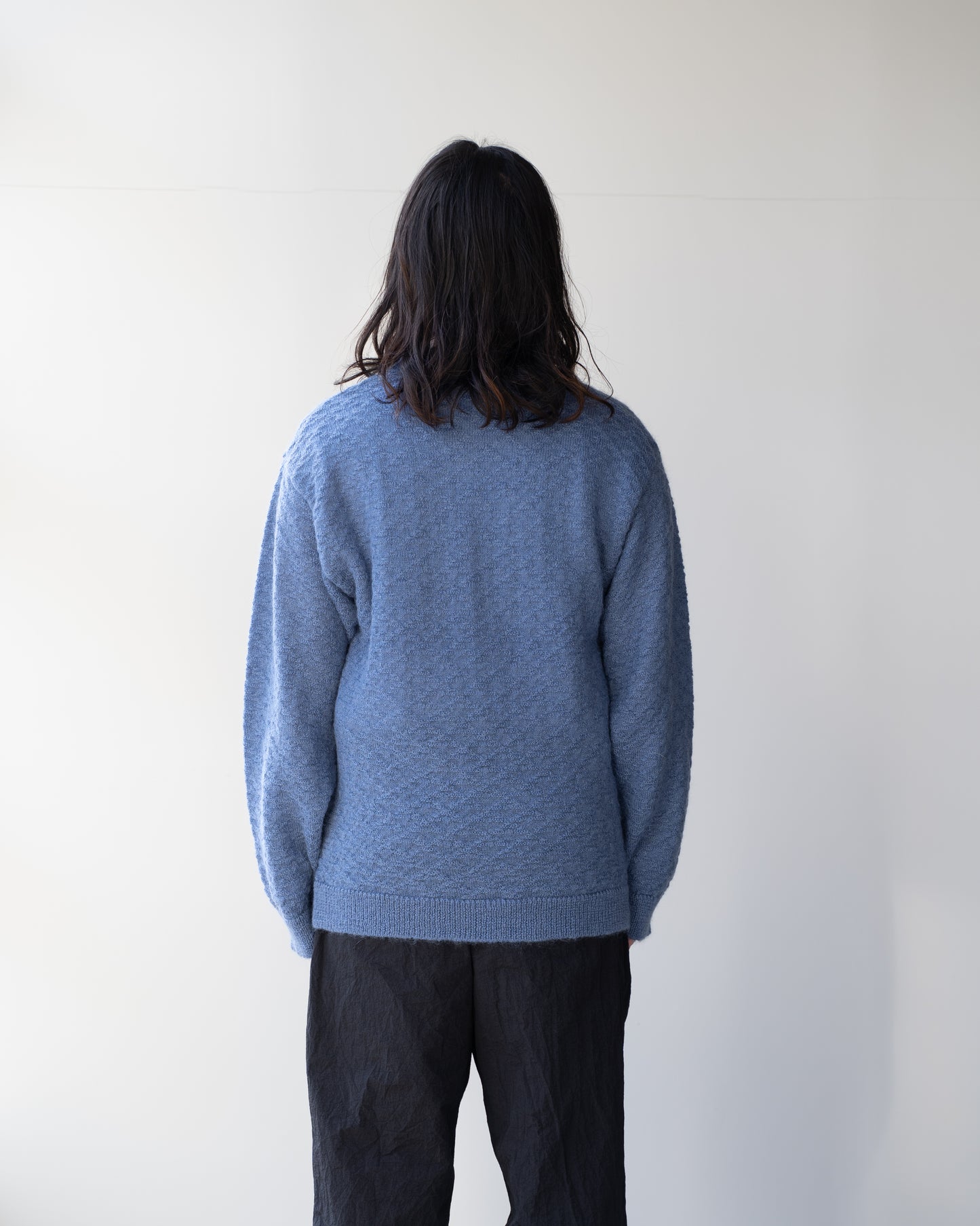 MOHAIR SKIPPER KNIT - SAX BLUE