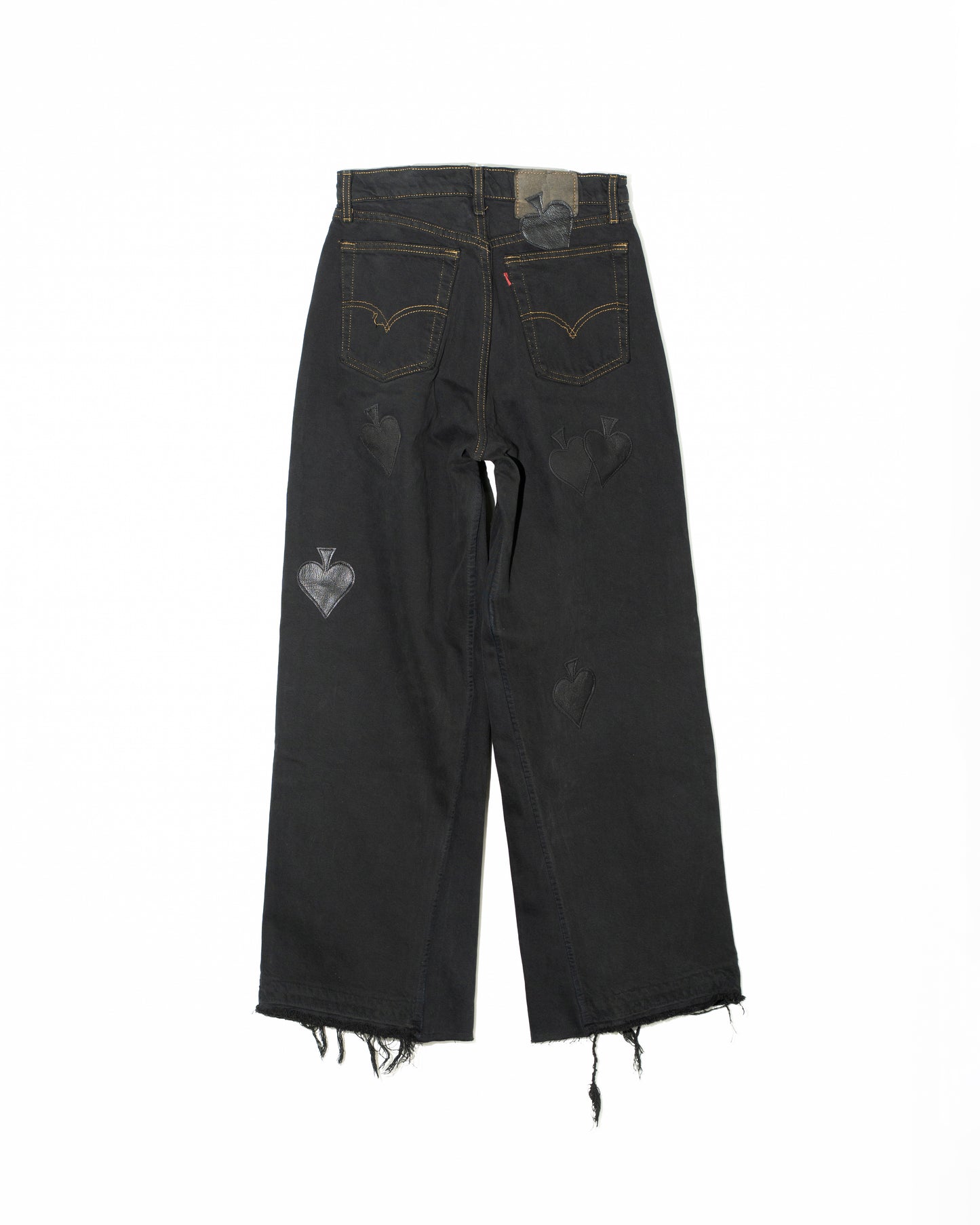 SPADE PATCH BAGGY REMAKE DENIM - BLACK