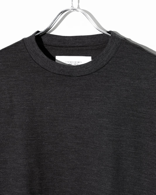 WASHABLE WOOL L/S T-SHIRT - CHARCOAL GRAY