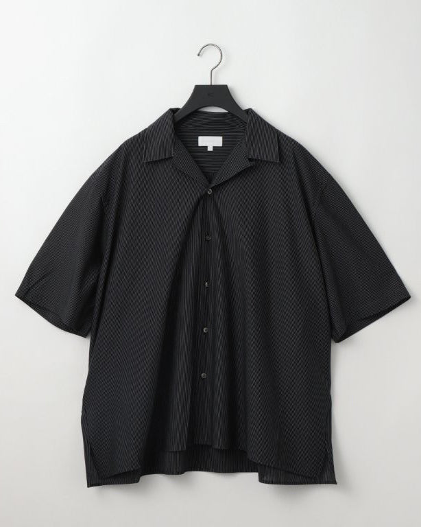 46G STRIPE ETHER SHIRT - BLACK