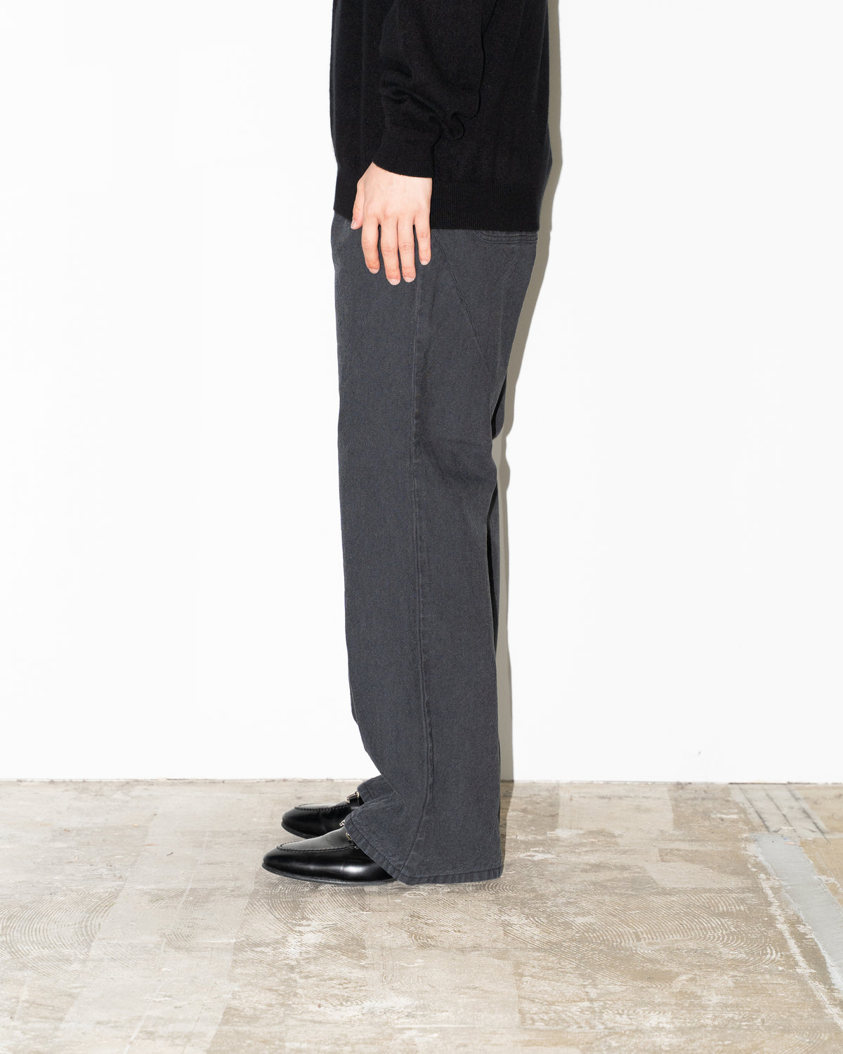FIVE POCKET DENIM - GRAY BLACK