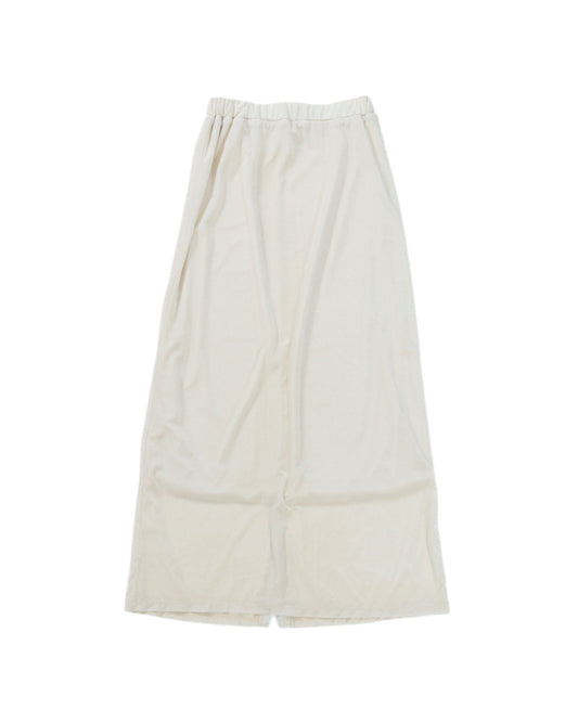 SOFY VELOUR STRAIGHT SKIRT - OFFWHITE