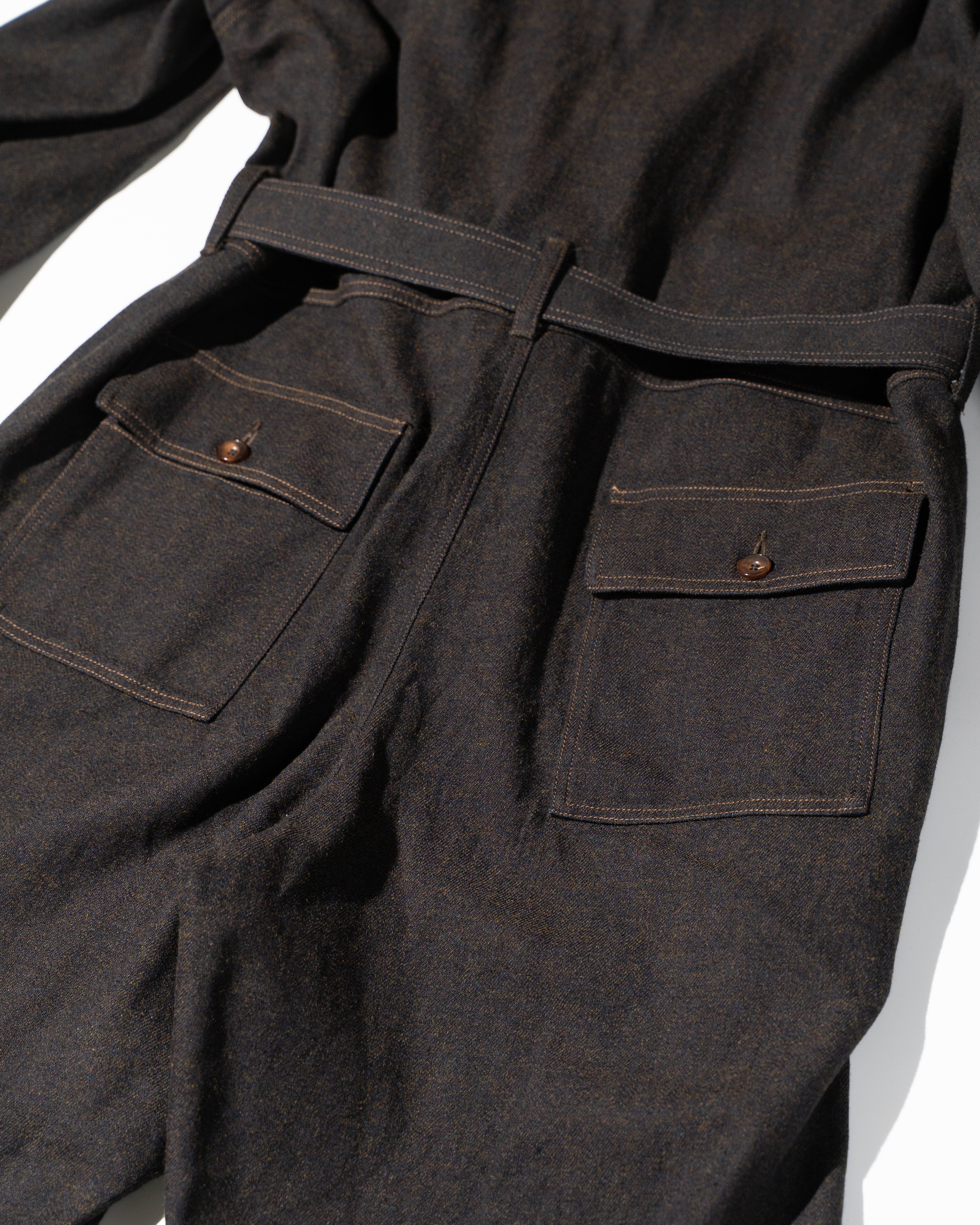 Nomàt (ノマット) JUMP SUIT C/W DENIM DARK BROWN | HAKU公式通販