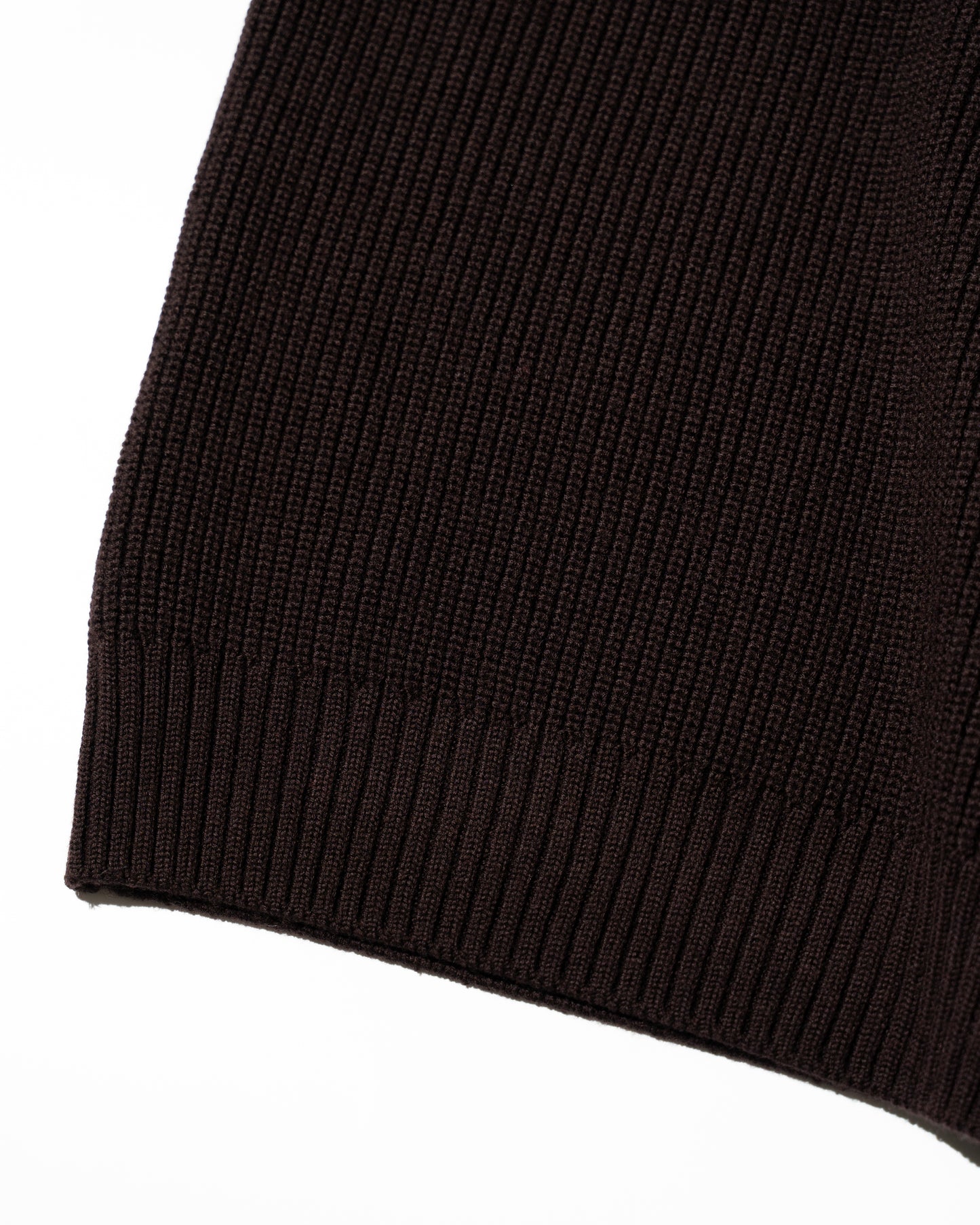 MERINO WOOL CREWNECK KNIT - BROWN