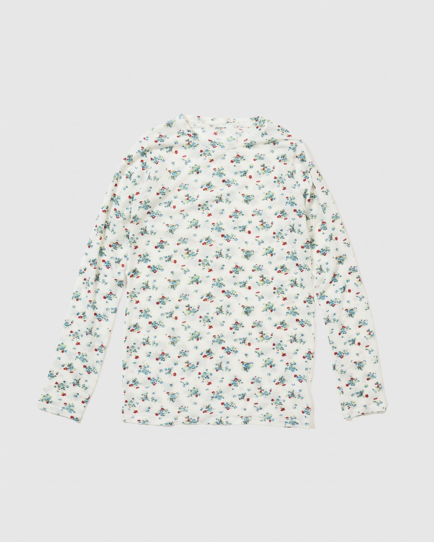 FEEL GOOD LONGSLEEVE (FLOWER) - WHITE