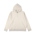 28G CUPRO HALF ZIP HOODIE - WHITE