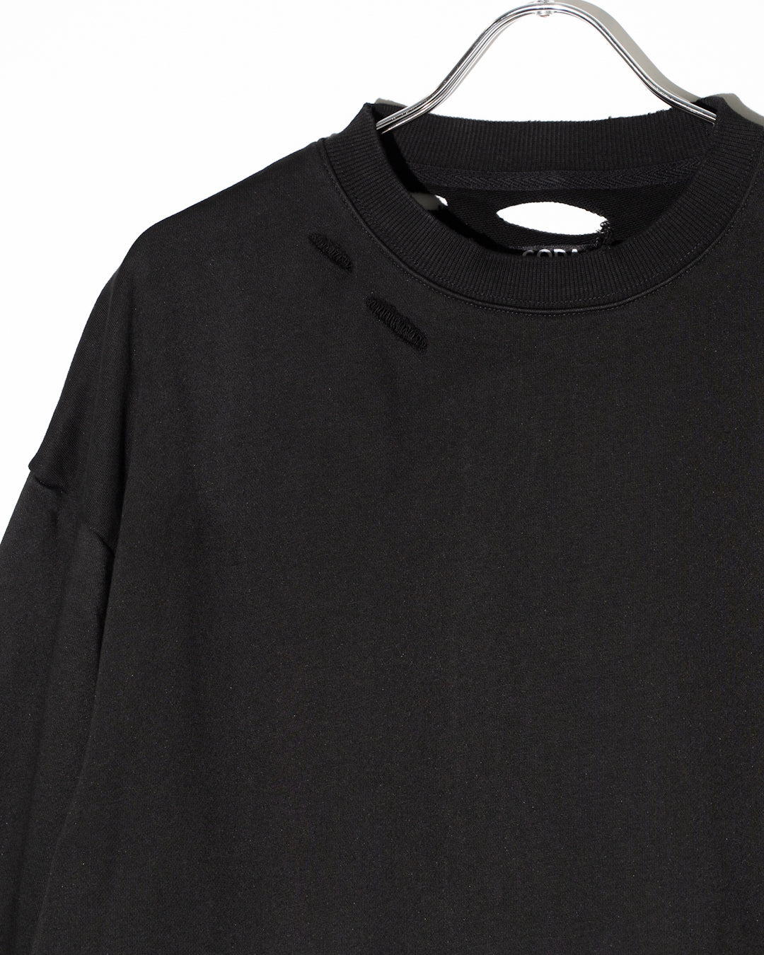 AGING DESTROYED SWEATSHIRT - MELANGE GRAY