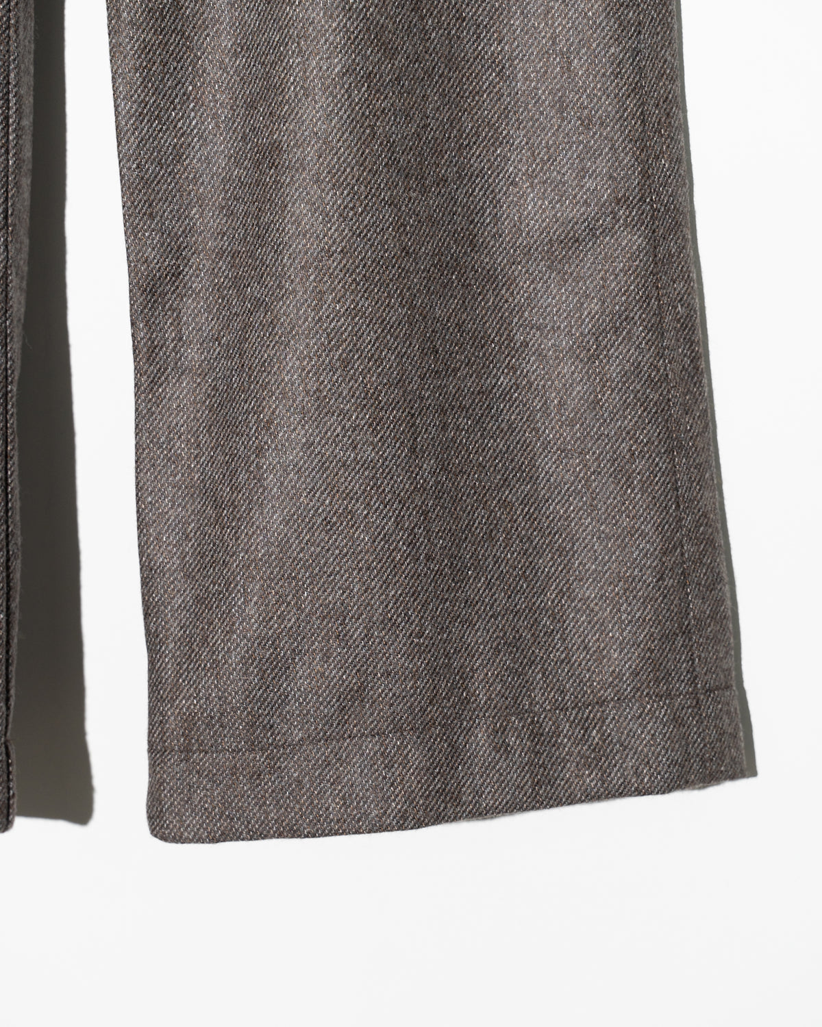 WOOL DRAWCODE PANTS - BROWN