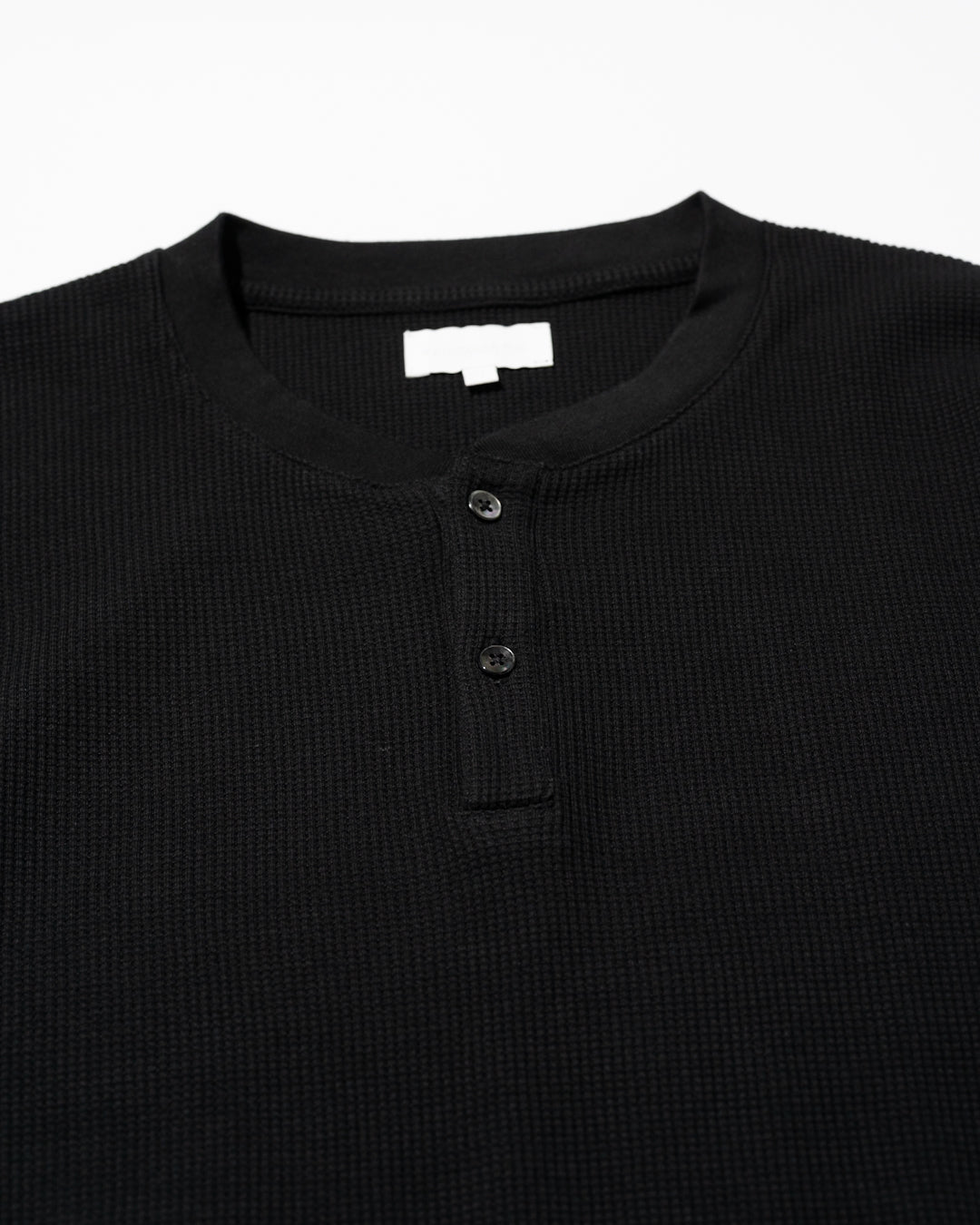 18G GARMENT DYE WAFFLE - BLACK