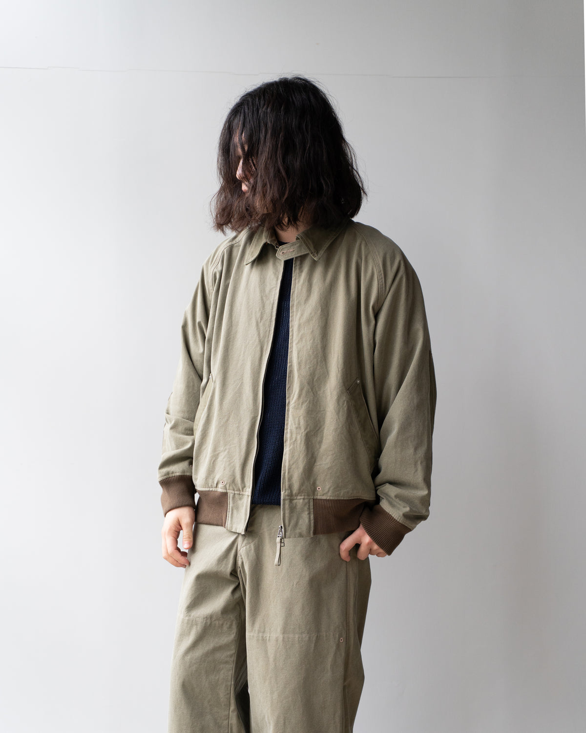 SULFER CANVAS NIDOM BLOUSON - OLIVE