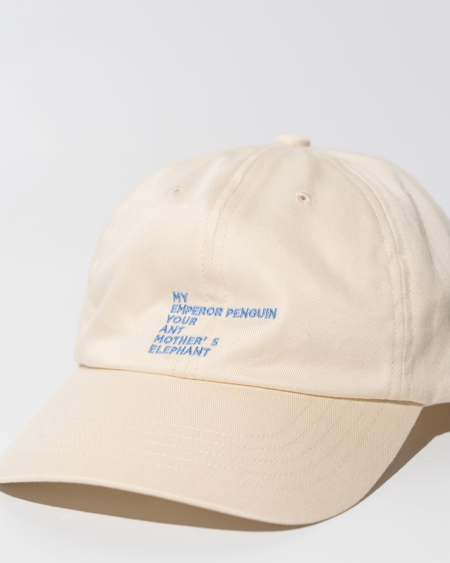 EMBROIDERY COTTON CAP MADE BY NINE TAILOR - WHITE
